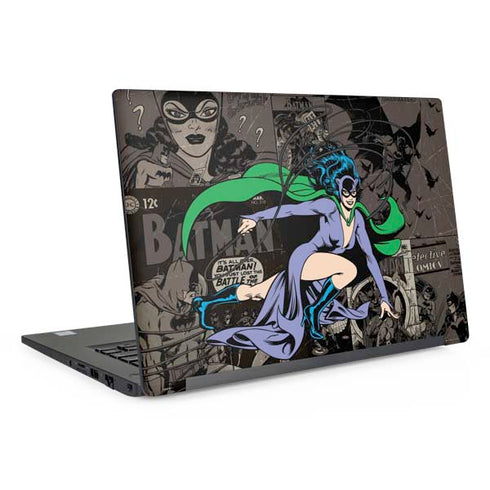 DC Comics Catwoman Vintage Action Pose Pattern Dell Latitude Skin