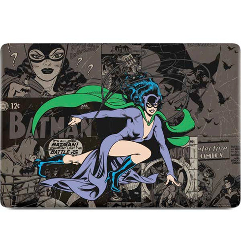 DC Comics Catwoman Vintage Action Pose Pattern MacBook Skins