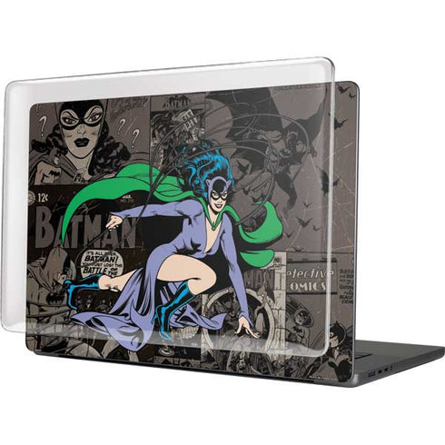 DC Comics Catwoman Vintage Action Pose Pattern MacBook Cases