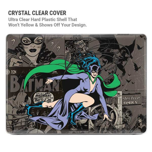 DC Comics Catwoman Vintage Action Pose Pattern MacBook Cases