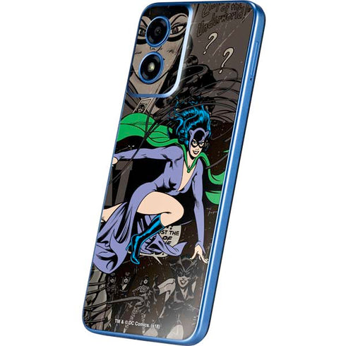 DC Comics Catwoman Vintage Action Pose Pattern Moto G Play 4G (2024) Skin