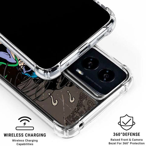 DC Comics Catwoman Vintage Action Pose Pattern Moto G Power 5G (2024) Clear Case