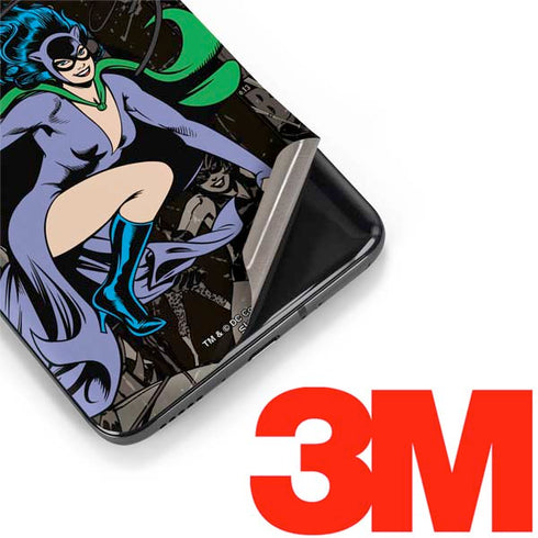 DC Comics Catwoman Vintage Action Pose Pattern OnePlus 7 Pro Skin