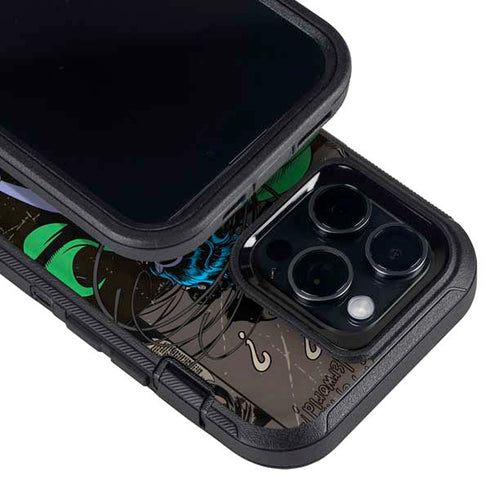 DC Comics Catwoman Vintage Action Pose Pattern Otterbox Defender iPhone Skin