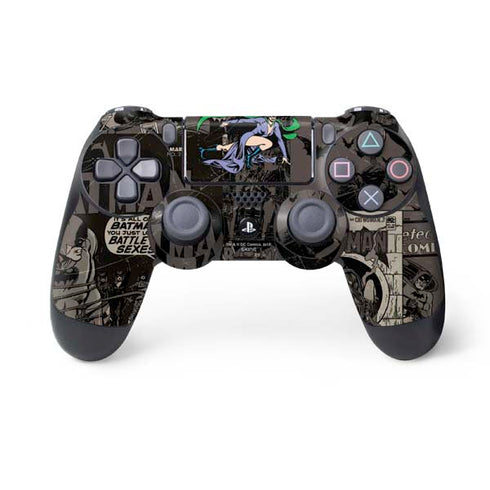 DC Comics Catwoman Vintage Action Pose Pattern PlayStation PS4 Skins