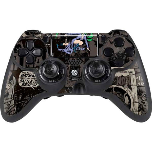 DC Comics Catwoman Vintage Action Pose Pattern PlayStation PS4 Skins