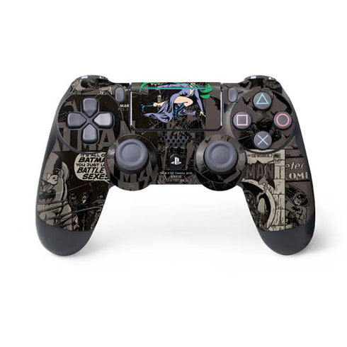 DC Comics Catwoman Vintage Action Pose Pattern PlayStation PS4 Skins