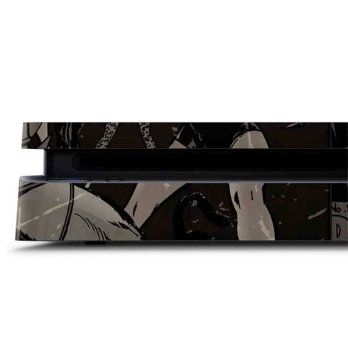 DC Comics Catwoman Vintage Action Pose Pattern PS4 Slim Skin