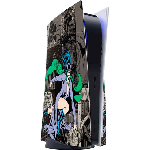 DC Comics Catwoman Vintage Action Pose Pattern PlayStation PS5 Skins