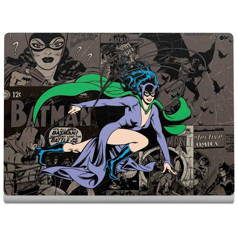 DC Comics Catwoman Vintage Action Pose Pattern Surface Book 2 13.5in Skin