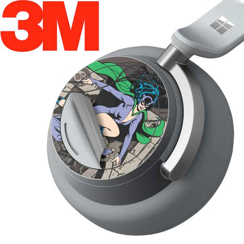 DC Comics Catwoman Vintage Action Pose Pattern Surface Headphones Skin