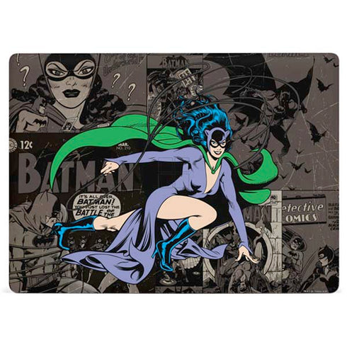 DC Comics Catwoman Vintage Action Pose Pattern Surface Laptop 2 Skin