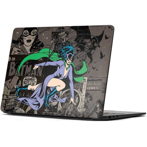 DC Comics Catwoman Vintage Action Pose Pattern Surface Laptop 7 13.8in Skin