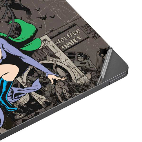 DC Comics Catwoman Vintage Action Pose Pattern Surface Laptop 7 13.8in Skin