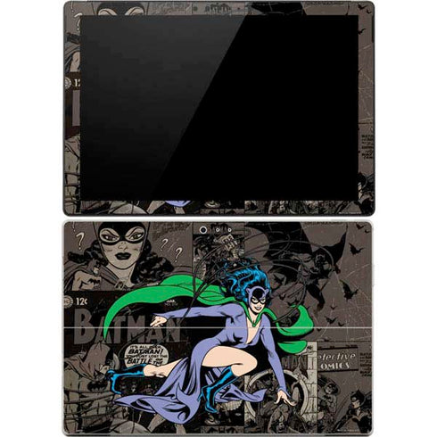 DC Comics Catwoman Vintage Action Pose Pattern Surface Pro 4 Skin