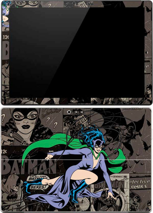DC Comics Catwoman Vintage Action Pose Pattern Surface Pro (2017) Skin