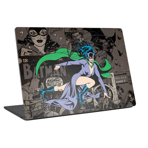 DC Comics Catwoman Vintage Action Pose Pattern Laptop Skins