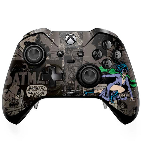 DC Comics Catwoman Vintage Action Pose Pattern Xbox One Elite Controller Skin