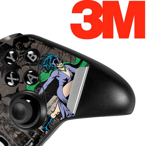DC Comics Catwoman Vintage Action Pose Pattern Xbox One Elite Controller Skin