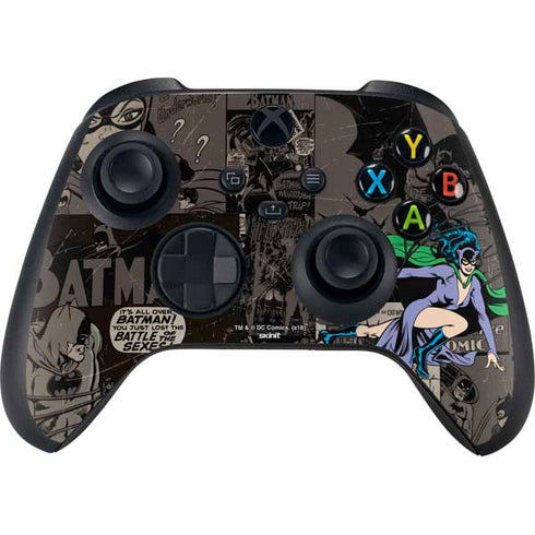 DC Comics Catwoman Vintage Action Pose Pattern Xbox Series X Skins
