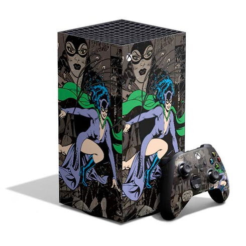 DC Comics Catwoman Vintage Action Pose Pattern XBox Series X Digital Edition Bundle Skin
