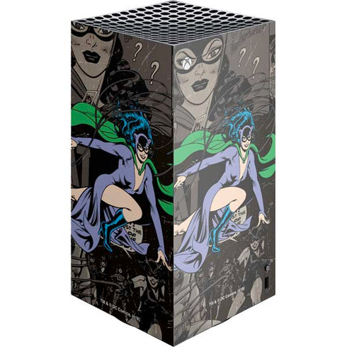 DC Comics Catwoman Vintage Action Pose Pattern XBox Series X Digital Edition Console Skin
