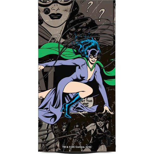 DC Comics Catwoman Vintage Action Pose Pattern XBox Series X Digital Edition Console Skin