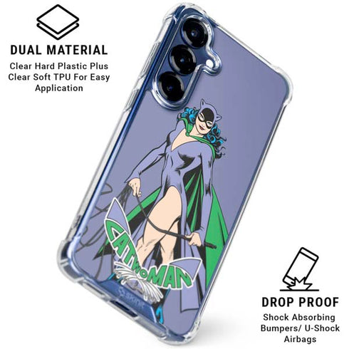 DC Comics Batman Catwoman Classic Art Pose Galaxy S25 Clear Case