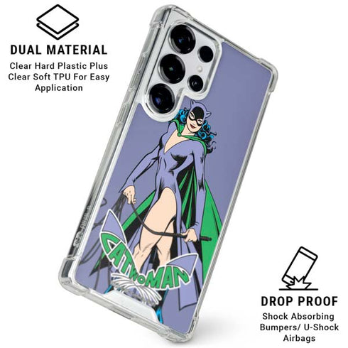 DC Comics Batman Catwoman Classic Art Pose Galaxy S25 Ultra Clear Case