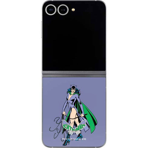 DC Comics Batman Catwoman Classic Art Pose Galaxy Z Flip6 Skin