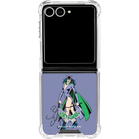 DC Comics Batman Catwoman Classic Art Pose Galaxy Z Flip7 Clear Case