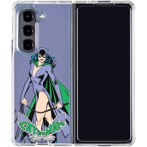 DC Comics Batman Catwoman Classic Art Pose Galaxy Z Fold5 5G Clear Case