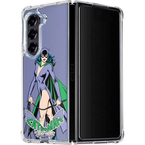 DC Comics Batman Catwoman Classic Art Pose Galaxy Z Fold5 5G Clear Case