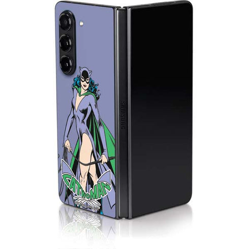 DC Comics Batman Catwoman Classic Art Pose Galaxy Z Fold5 5G Skin