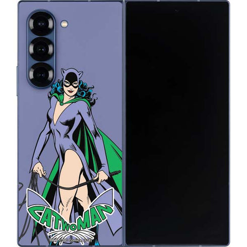 DC Comics Batman Catwoman Classic Art Pose Galaxy Z Fold6 Skin