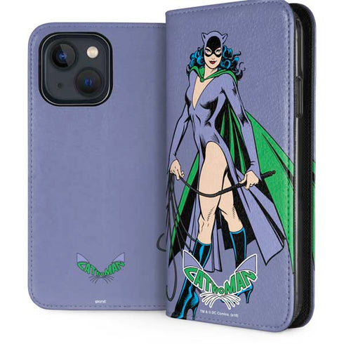 DC Comics Batman Catwoman Classic Art Pose iPhone 14 Plus Folio Case
