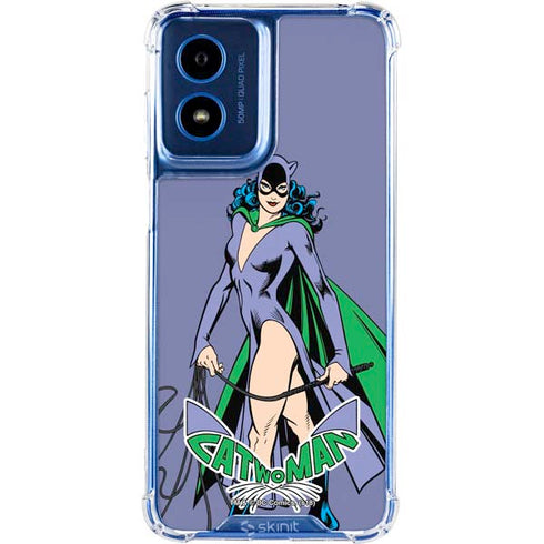 DC Comics Batman Catwoman Classic Art Pose Moto G Play 4G (2024) Clear Case