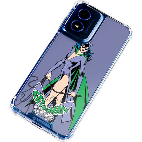 DC Comics Batman Catwoman Classic Art Pose Moto G Play 4G (2024) Clear Case