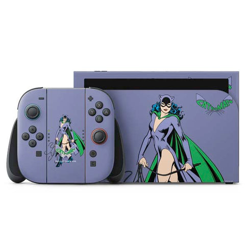 DC Comics Batman Catwoman Classic Art Pose Nintendo Skins