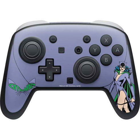 DC Comics Batman Catwoman Classic Art Pose Nintendo Switch 2 (2025) Pro Controller Skin
