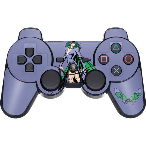 DC Comics Batman Catwoman Classic Art Pose PS3 Dual Shock wireless controller Skin
