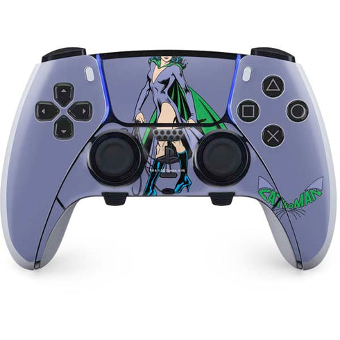 DC Comics Batman Catwoman Classic Art Pose PS5 DualSense Edge Pro Controller Skin