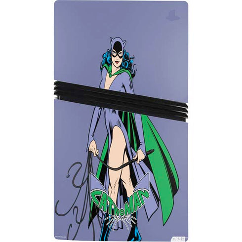 DC Comics Batman Catwoman Classic Art Pose PS5 Pro Console Skin