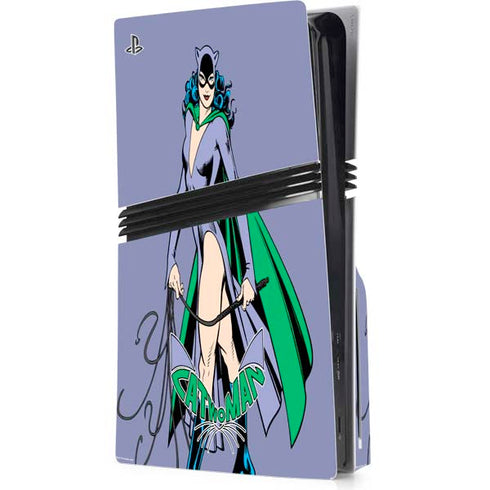 DC Comics Batman Catwoman Classic Art Pose PS5 Pro Disk Console Skin