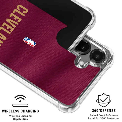 NBA Cleveland Cavaliers Jersey Galaxy S26 Clear Case