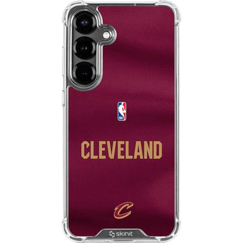 NBA Cleveland Cavaliers Jersey Galaxy S26 Plus Clear Case