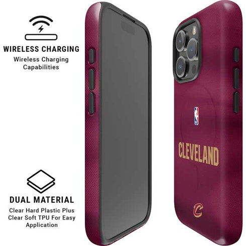 NBA Cleveland Cavaliers Jersey iPhone 16 Pro Max Magsafe Impact Case