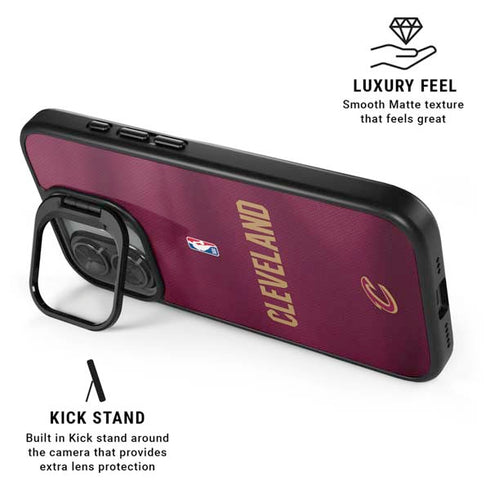 NBA Cleveland Cavaliers Jersey iPhone 17 Kickstand Case