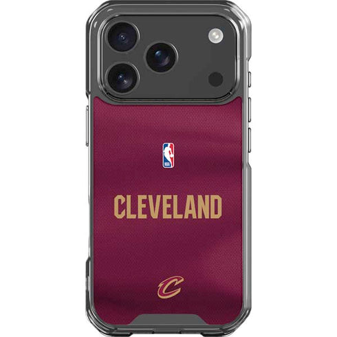 NBA Cleveland Cavaliers Jersey iPhone 17 Pro Clear Case