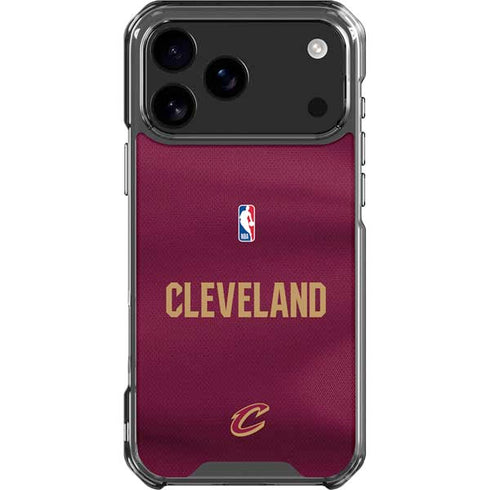 NBA Cleveland Cavaliers Jersey iPhone 17 Pro Max Clear Case